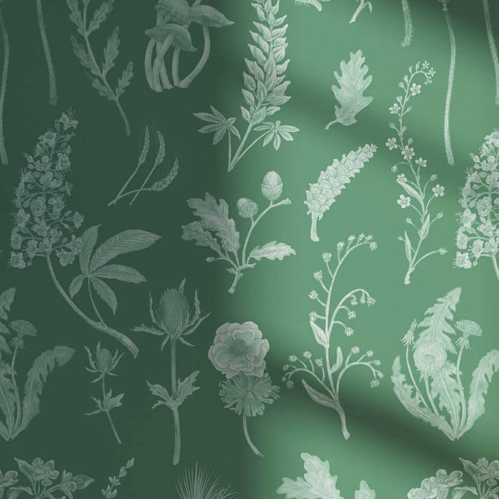 Flowing Floral Pattern Wallpaper