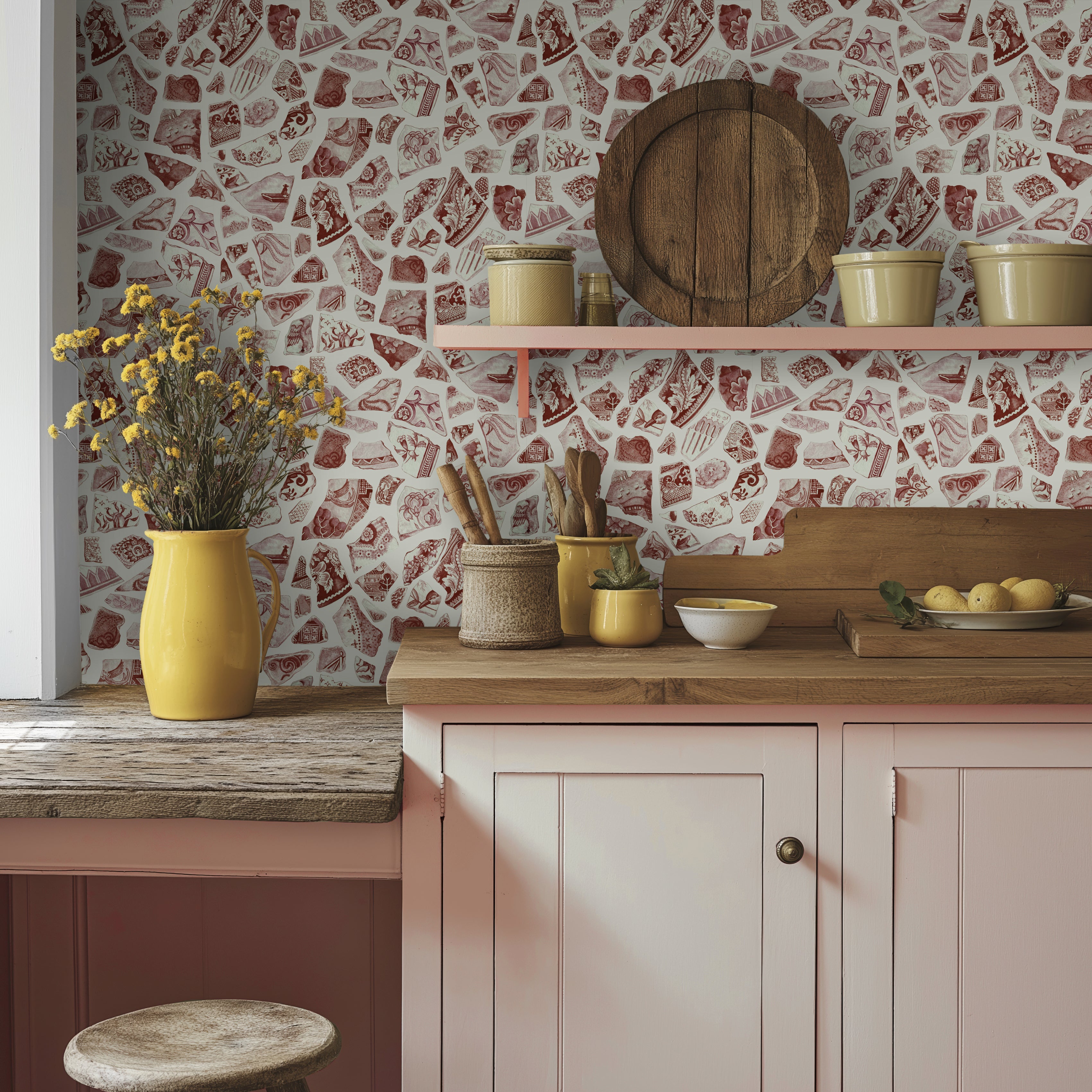 blood and bone, heirloom story wallpaper. Hand painted design, premium wallpapers, ethical brand, ethical business, plant a tree, crockery, crockery painting