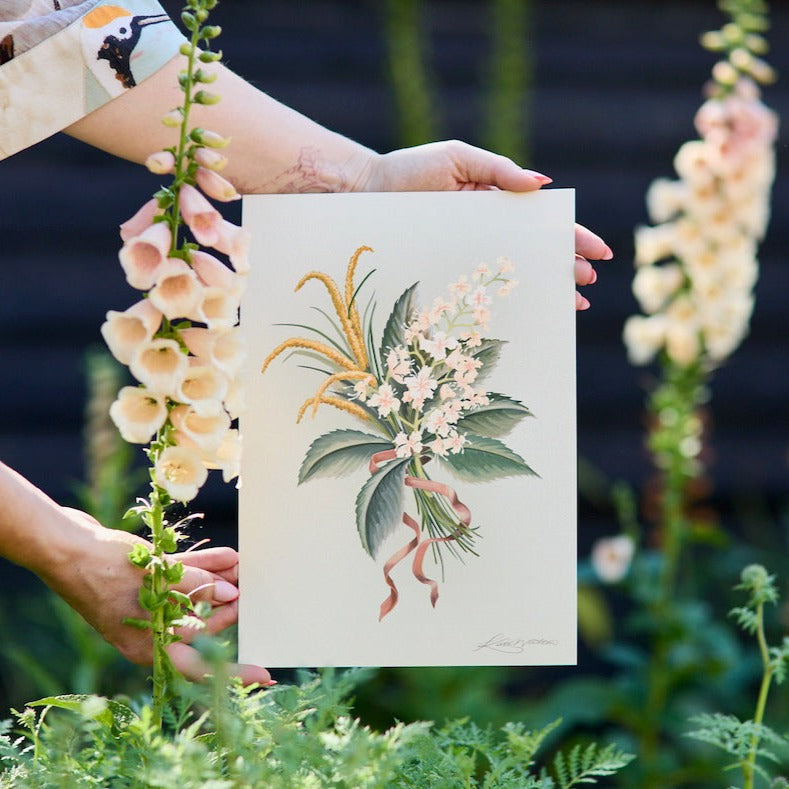 FSC paper, handpainted, premium, Giclée print, high quality print, hand painted, carbon neutral, ethical, ethical art, botanical painting, botanical print, artwork, independent artist