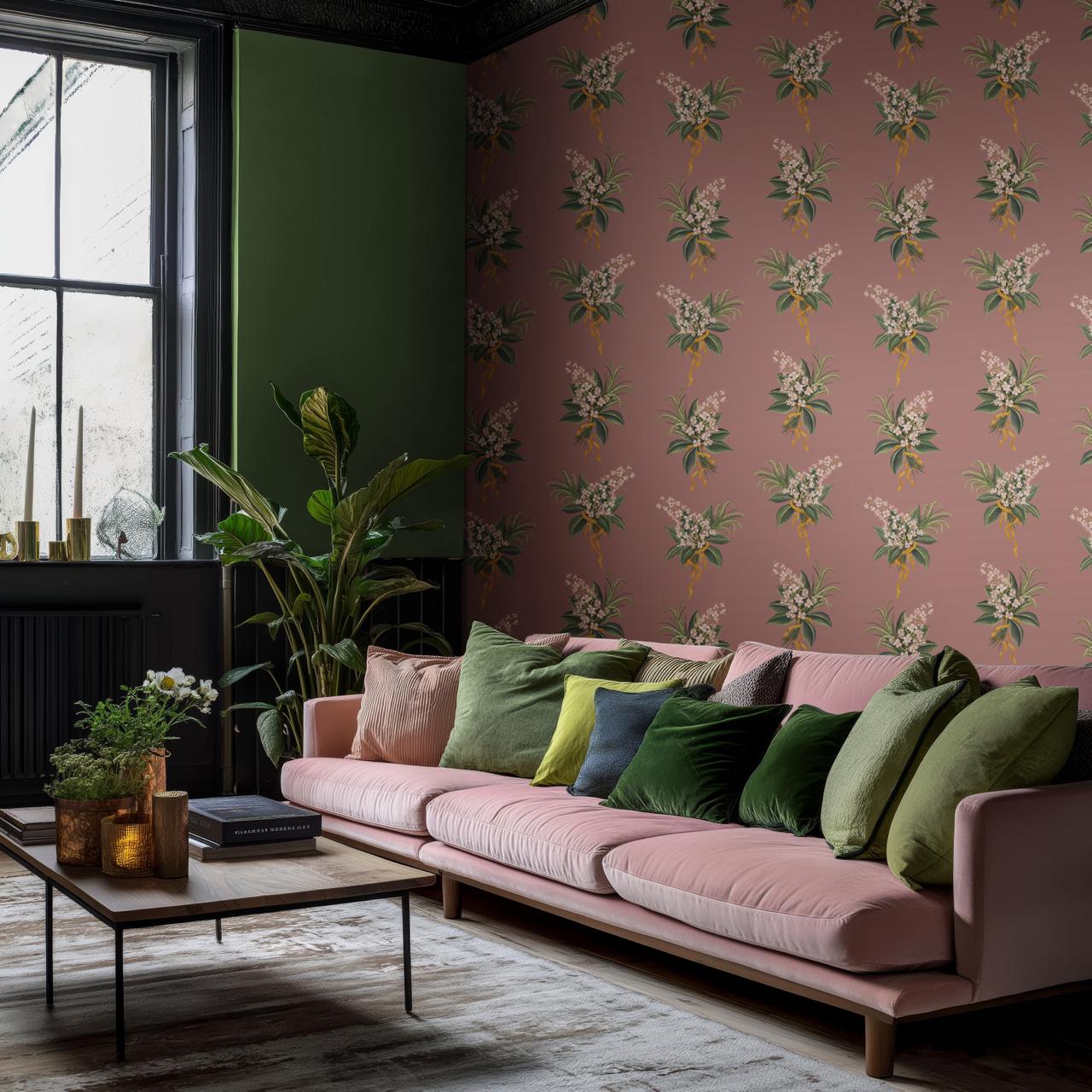 FSC paper, handpainted, premium wallpaper,, high quality print, hand painted, carbon neutral, ethical, ethical art, botanical painting, botanical print, artwork, independent artist, flower wallpaper, botanical wallpaper,