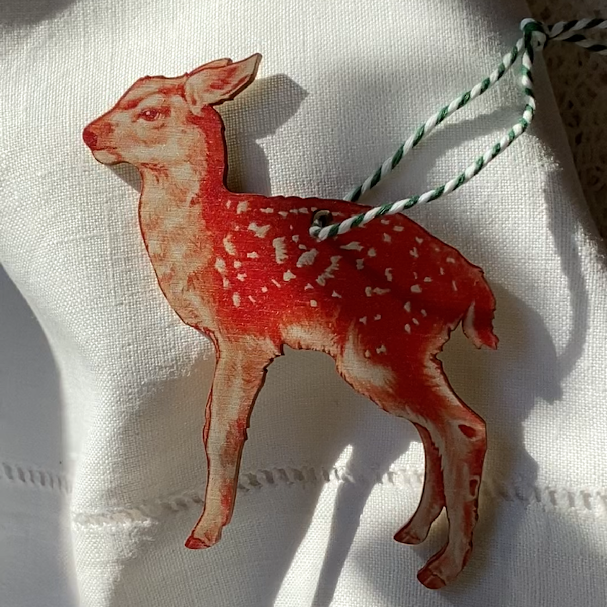 Fawn Christmas Ornament