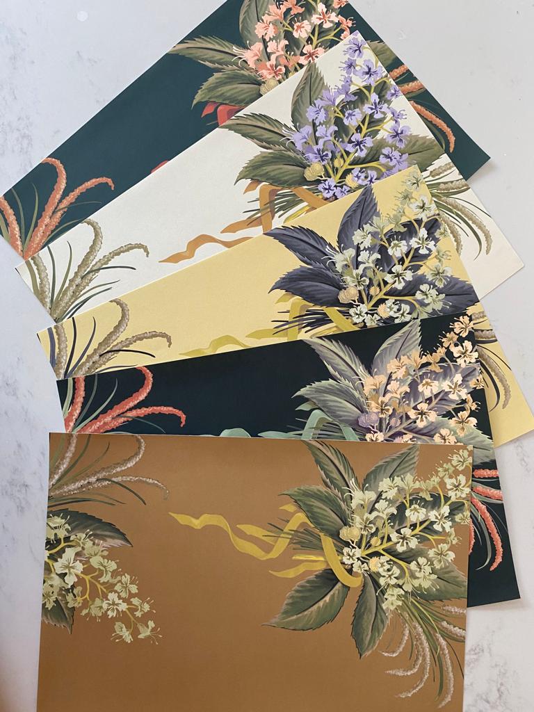CHESTNUT BOUQUET WALLPAPER - MAGGIE LEE