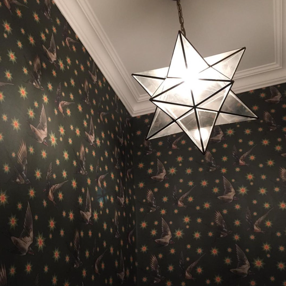 FSC Paper, FSC wallpaper, floral wallpaper, botanical wallpaper, LICK wallpaper, Kate Walton Collections, Kate Walton Wallpaper, ethical wallpaper, ethical business, interior styling, interior decor, bathroom wallpaper, bathroom decor, bird wallpaper