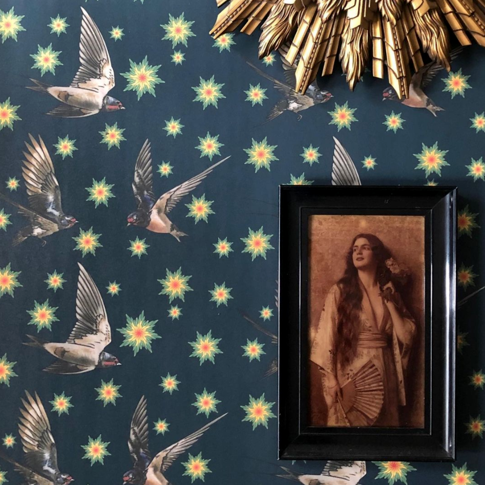 SWALLOWS AND STARS WALLPAPERS