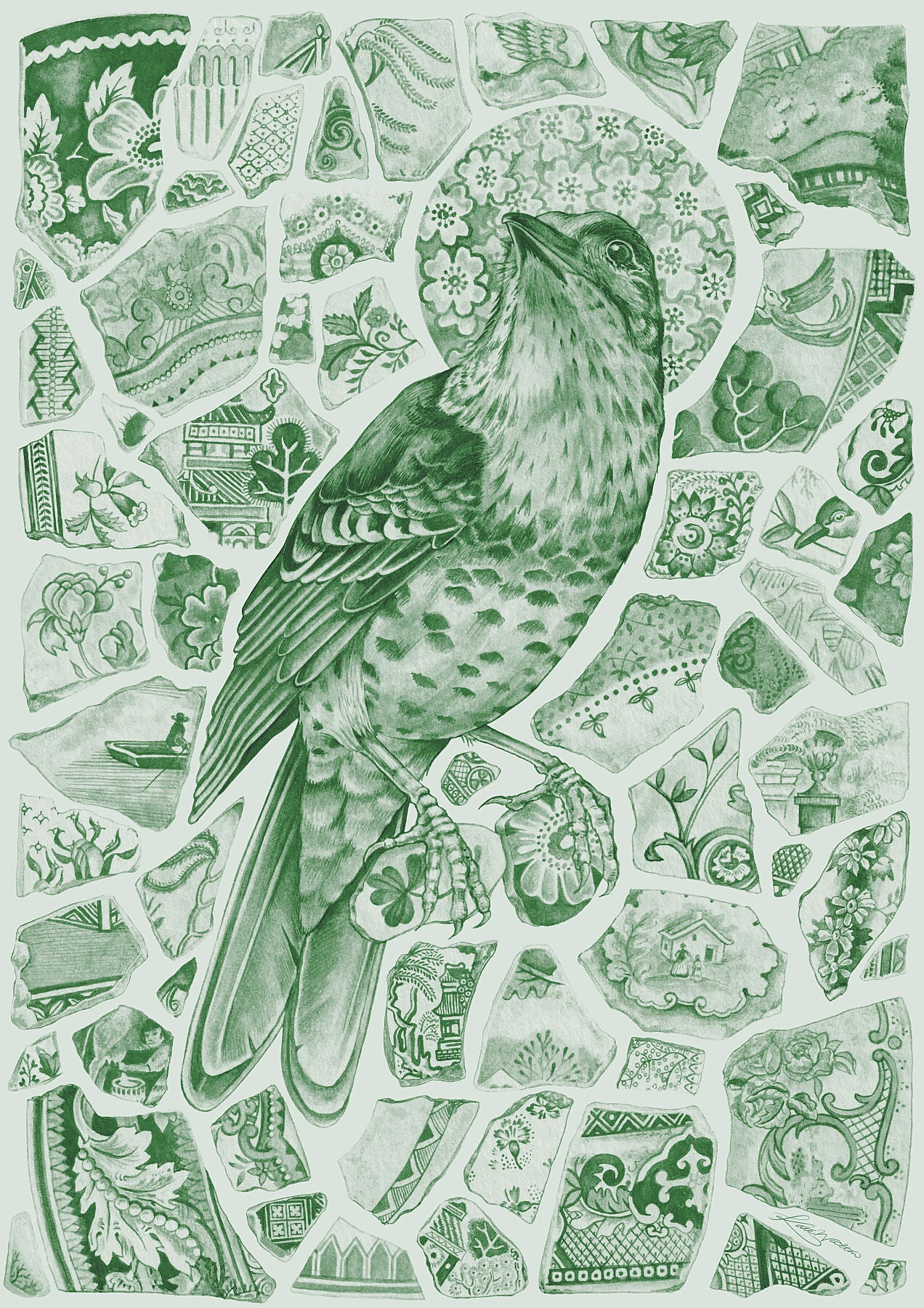 Giclée print, high quality print, hand painted, carbon neutral, ethical, ethical art, bird painting, bird print, artwork, independent artist