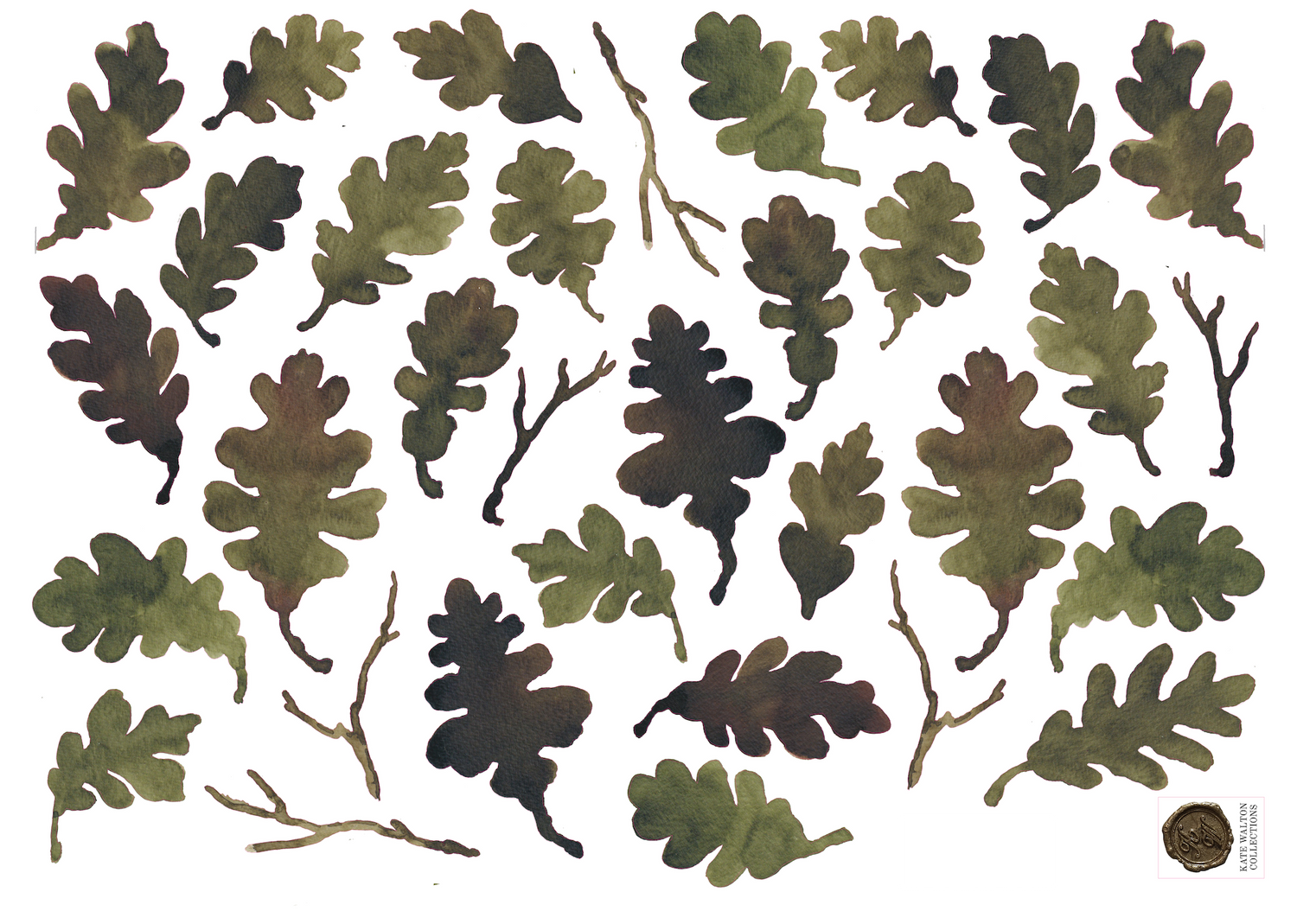 Oak Leaves Decals