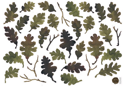 Oak Leaves Decals