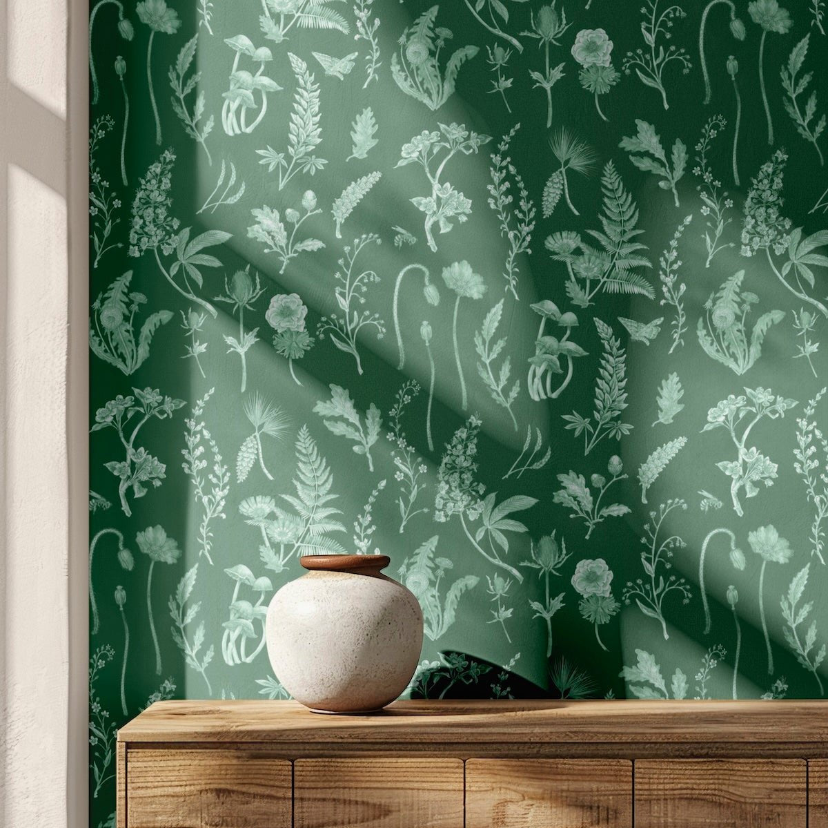 FSC Paper, FSC wallpaper, floral wallpaper, botanical wallpaper, flower wallpaper, Kate Walton Collections, Kate Walton Wallpaper, ethical wallpaper, ethical business, interior styling, interior decor