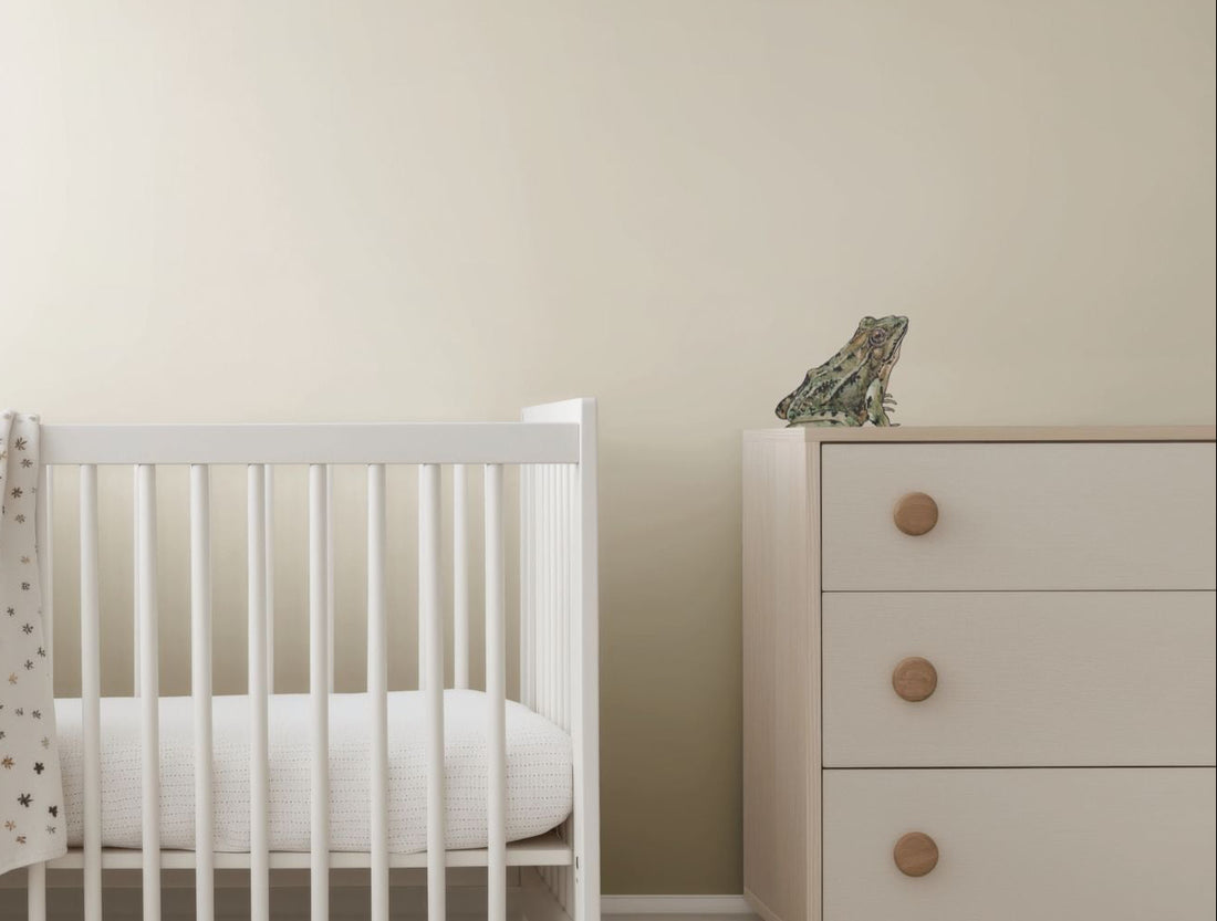 Frog, decal, nursery decal, renter friendly, neutral wall art nursery