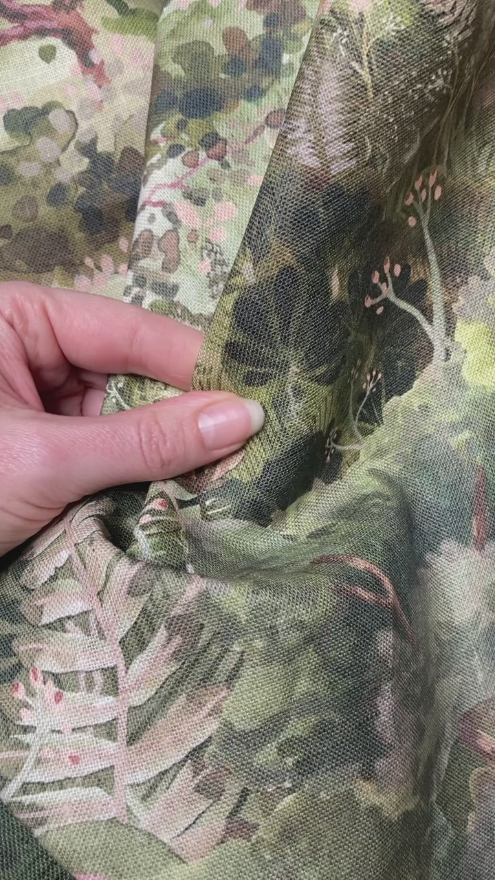 linen, premium linen, floral linen, floral, high-end linen, printed fabric, fabric, lampshade, protea, protea flower, upholstery
