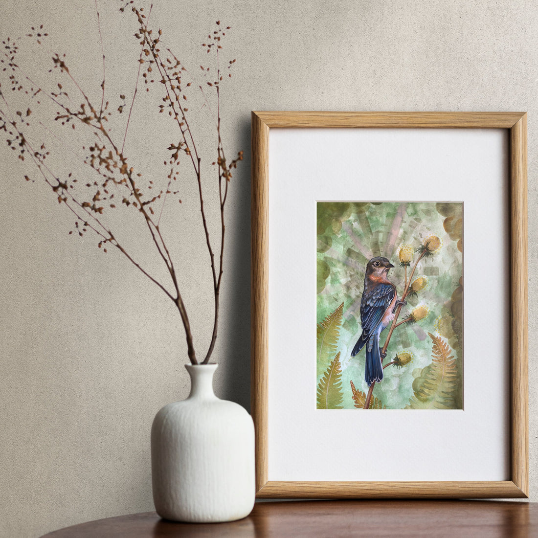 Giclée print, high quality print, hand painted, carbon neutral, ethical, ethical art, bird painting, bird print, artwork, independent artist