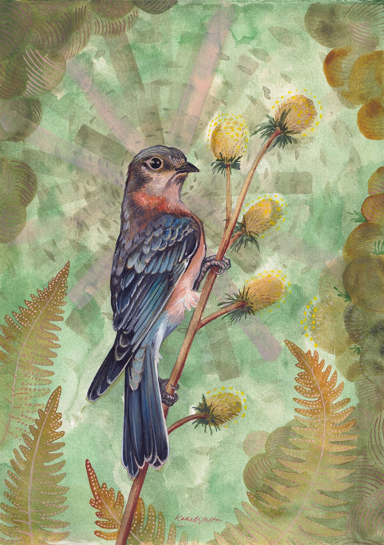 Giclée print, high quality print, hand painted, carbon neutral, ethical, ethical art, bird painting, bird print, artwork, independent artist