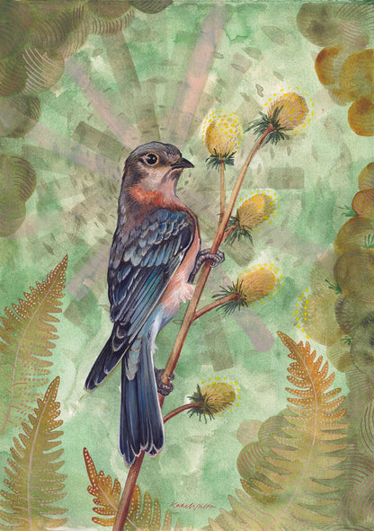 Giclée print, high quality print, hand painted, carbon neutral, ethical, ethical art, bird painting, bird print, artwork, independent artist