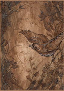 FSC paper, handpainted, premium, Giclée print, high quality print, hand painted, carbon neutral, ethical, ethical art, botanical painting, botanical print, artwork, bird illustration, bird painting, independent artist